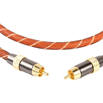 

Hot Sale 1/2/3/5/8/10M Digital Coaxial Audio /Video RCA Cable Cord Coax Gold