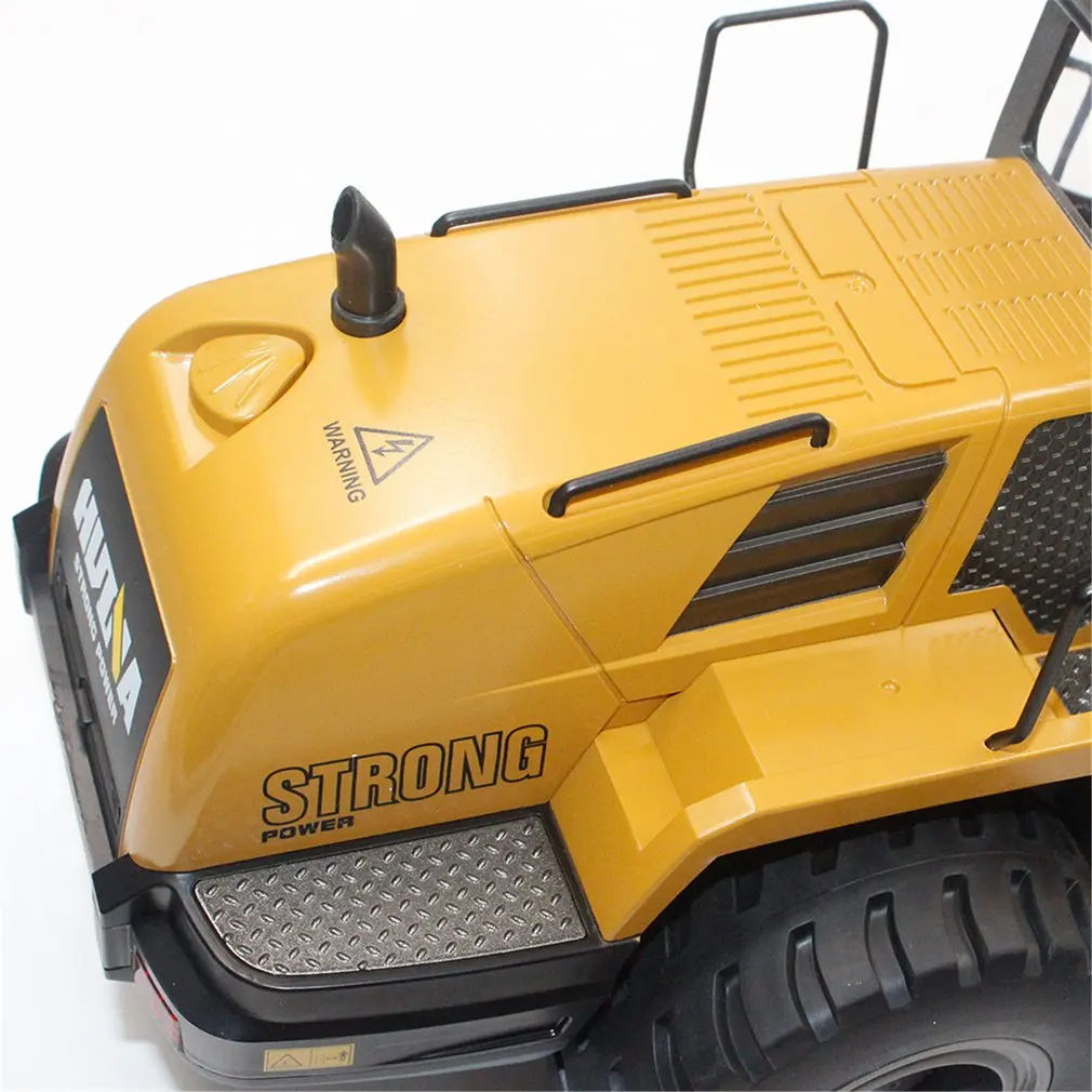 HUINA TOYS 1583 1/14 10CH Сплав RC бульдозер грузовик с фронтальным погрузчиком конструирование грузовика строительство игрушечная машинка RTR для мальчиков