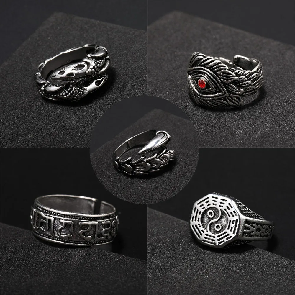 2020 модное властное индивидуальное перьевое кольцо унисекс из нержавеющей стали