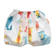 Летние шорты для маленьких мальчиков в помещении и на открытом воздухе, принты животных из мультфильмов, повседневные эластичные шорты, лето, Y83