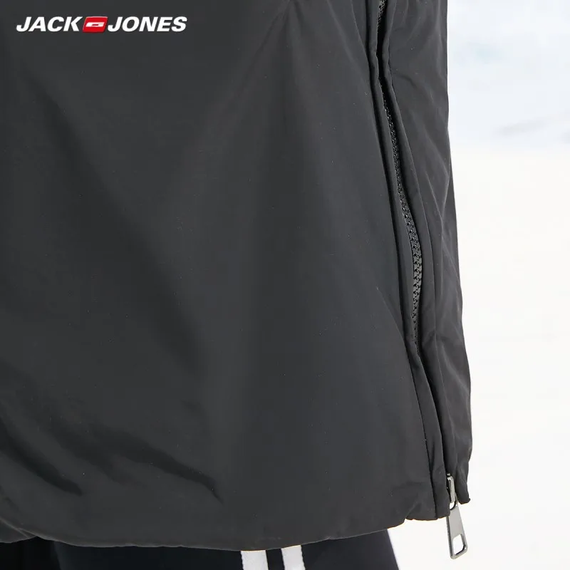 Goedkoop Jackjones Mannen Winter Hooded Stand Kraag Mid Lengte Donsjack 218412514