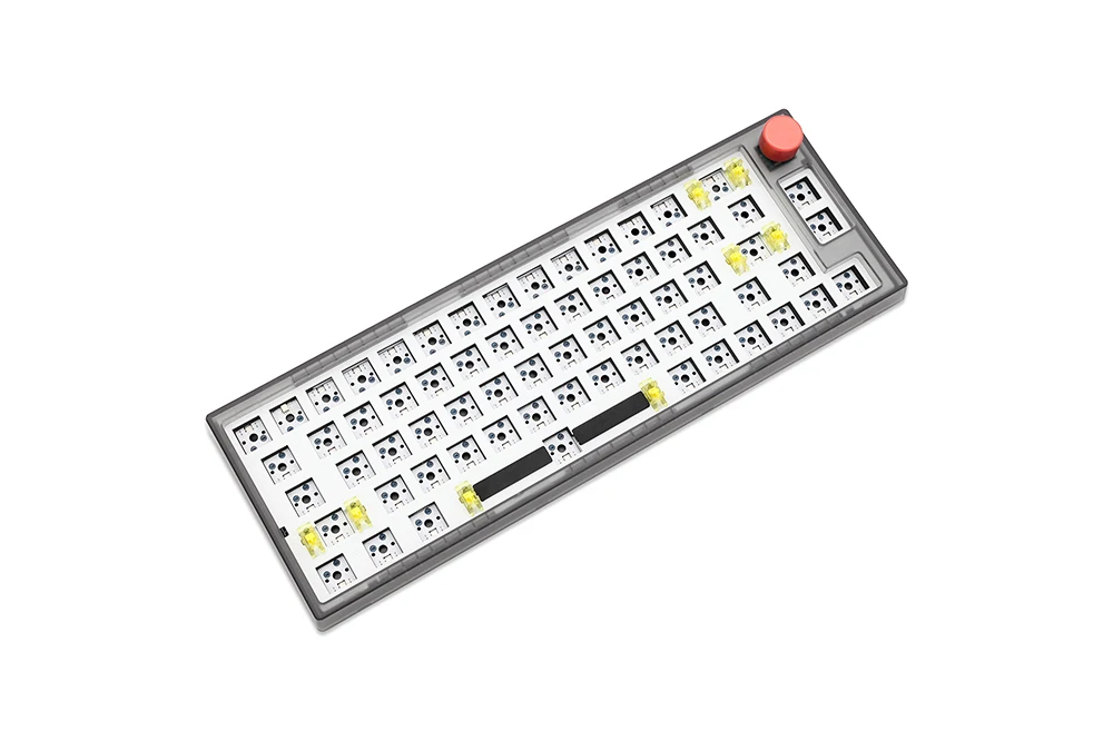 DUKHARO VN66メカニカルキーボード 真鍮プレート 超レア品 Dukharo 66 VN66 65% Rotary Knob 3 Mode Wireless Mechanical