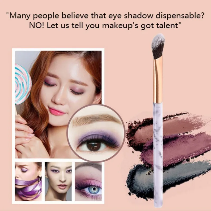 Hot High Quality Marble Make Up Brushes Eye Shadow Liner Full Makeup Brush Kit Soft Hair Eyes Eyebrow Pencil