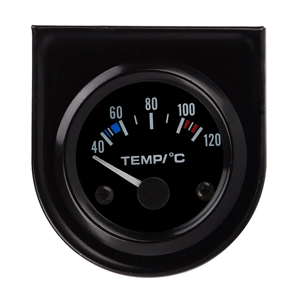 for Car Automotive Black Dial Face, Black Bezel Digital LED Display SALAMOPH Universal 52mm Water Temp Temperature Gauge 40-120â„ƒ 