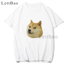 Футболка унисекс Doge Head Meme забавная уличная одежда в стиле