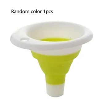 

Kitchen Utensils Multifunctional Silicone Telescopic Funnel Folding Leak Kitchen Oil Funnel