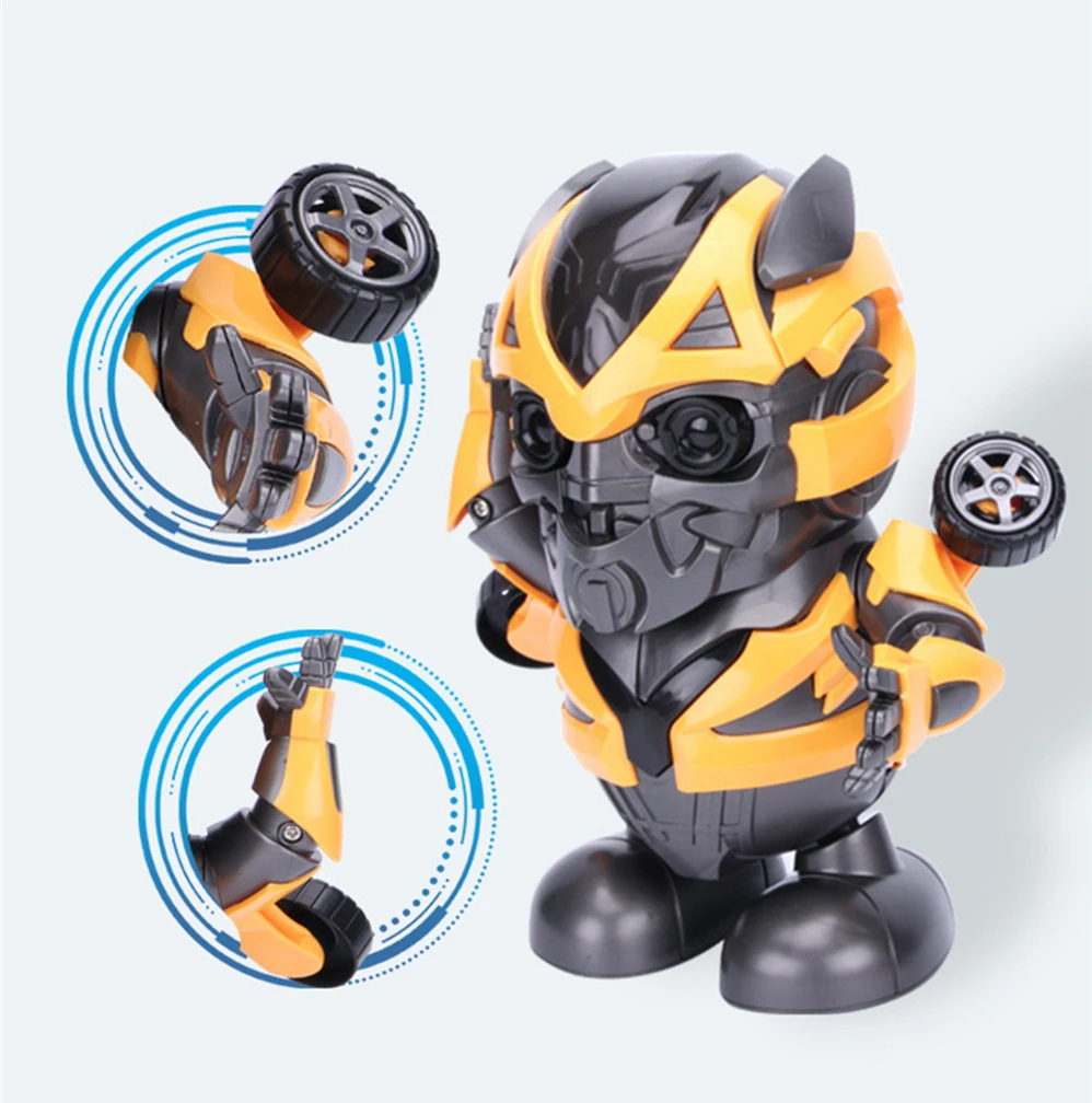 

Shakeable Bumblebee DanceToy Cool Wave Music Transform Electric Kids Model Dance Music Moive Superhero Children Gifts