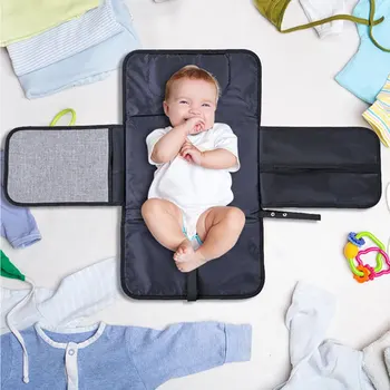 

New 3 in 1 Travel Multifunction Portable Baby Diaper Cover Mat Clean Hand Folding Diaper Bag Waterproof Changing Pad Diaper