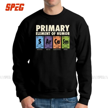 

S Ar Ca Sm Science Men's Sweatshirt Periodic Table of Humor Amazing Cotton Crew Neck Pullovers Printed Hoodie Male