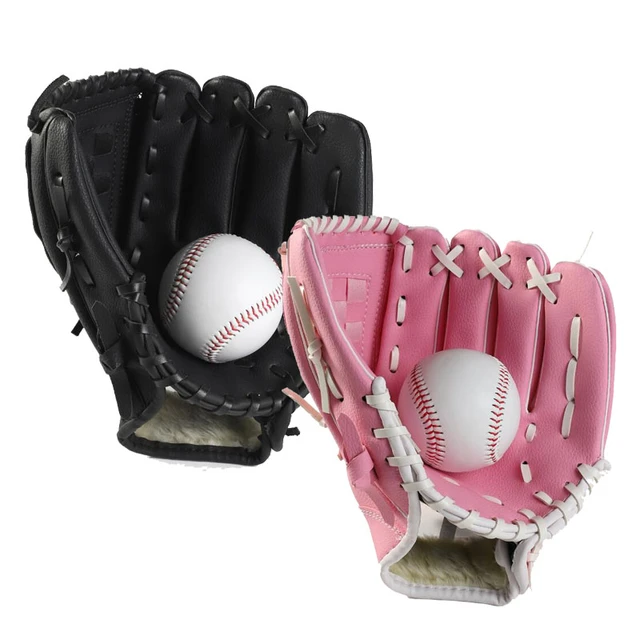 Guante de entrenamiento de béisbol niños y adultos, guantes de práctica de Softball para deportes al aire libre, profesional, de béisbol y Softball - AliExpress