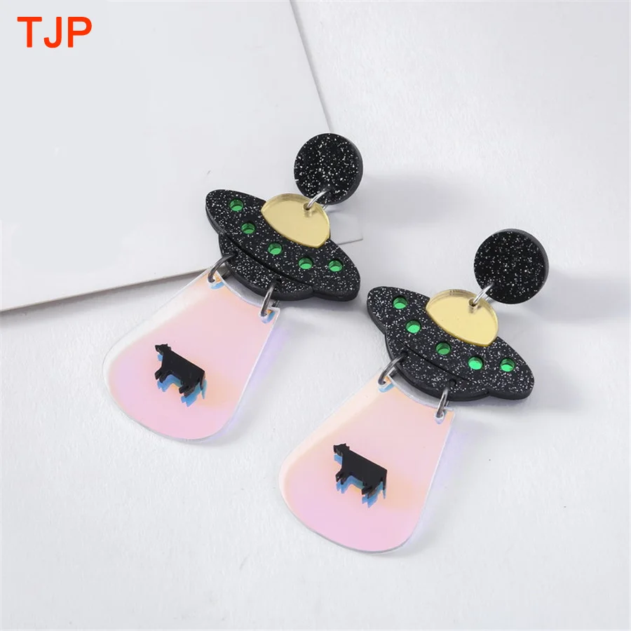 Женские акриловые серьги с подвеской в 3 стилях серьги-подвески виде летающего