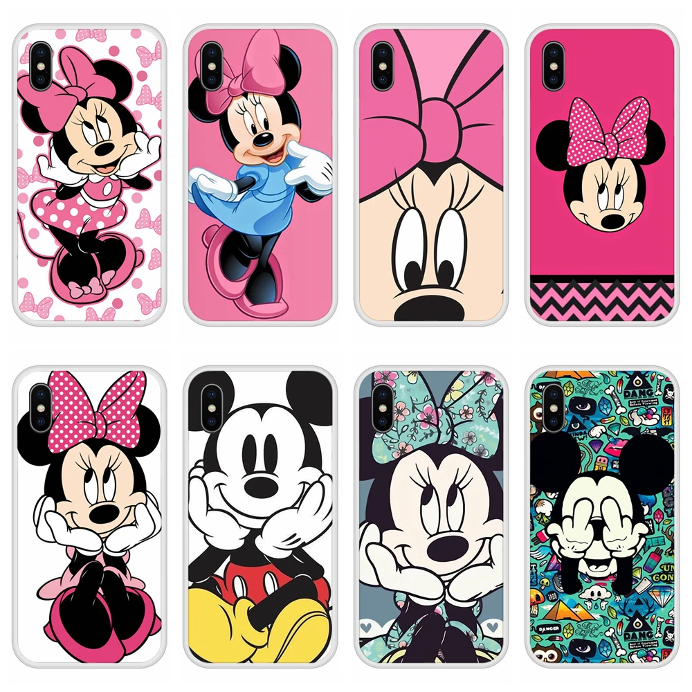 Phone Case for One Plus 3 3T 5 5T 6 6T Soft Silicone TPU Mickey Minnie Patterned Painting OnePlus Cases Stock |