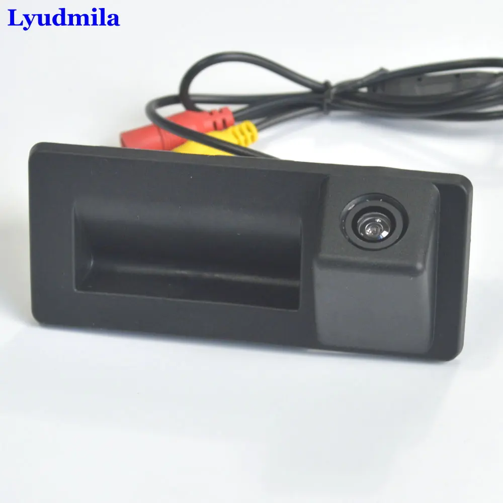 

Lyudmila FOR Audi A4L S5 Q3 Q5 A8 2017 Car Rear View Camera Back up Reverse Camera RCA Original Factory Trunk Handle Camera