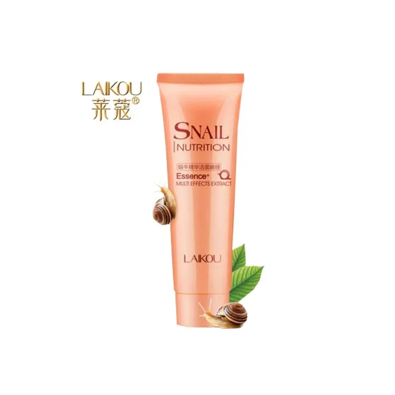 Очищающий натуральный органический гель LAIKOU Snail для ежедневного умывания лица
