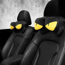 Подушка под голову в машине защита шеи Подушка против подушки автомобиля с парой милых мультяшных персональных автомобильных сидений шейный позвоночник подушка