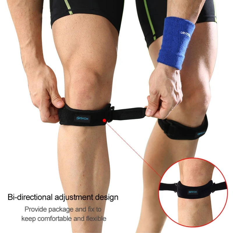 Adjustable Patella Knee Tendon Strap Protector Guard Support Pad Belted Sports Knee Brace Keenpads Fitness Training Knee Support