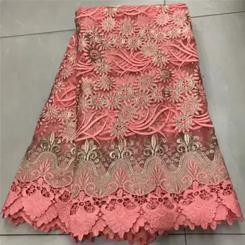 

New Design African Lace Fabric 2020 Embroidered Nigerian Laces Fabric Bridal High Quality French Tulle Lace Fabric For Dress