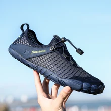 Летняя спортивная обувь из сетчатого материала; мужские уличные туристические сандалии; женская обувь на резиновой подошве; мужские водонепроницаемые сандалии; светильник; быстросохнущая женская обувь