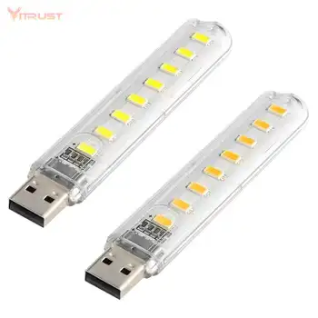 USB LED 램프 캠핑 야간 조명, 파워 뱅크 PC 노트북용