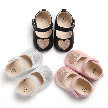 

Fashion Baby Shoes PU Girl Toddler Shoes Newborn First Walkers Lovely Baby Booties Kids Anti-Slip Sneakers