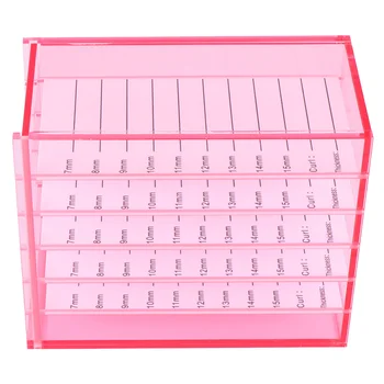 

5-layer False Eyelash Storage Box Acrylic Fake Eyelash Display Rack Eyelash Drawer Type Box (White Plates)