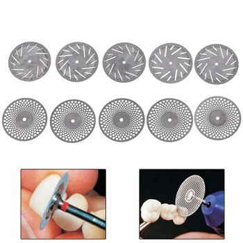 

1/5pcs Diamond Cutting Disc With Mandrel Dental Thin Ultra-thin Double Sided Sand For Separating Polish Ceramic Teeth Whitening