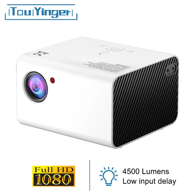 TouYinger miniproyector LED H5, resolución de 1920x1080P, comptible con vídeo Full HD, pr cine en cs, proyectores de películs| |  