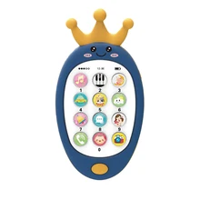 Anneau de dentition téléphonique pour bébé, jouet éducatif, lecteur de musique et de voix, appareil électronique, cadeau pour enfant 