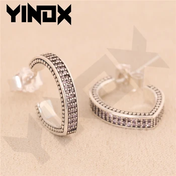 

YDX 925 Sterling Silver Statement Earrings For Women Fashion Jewelry Valentine's Day Gift
