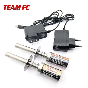 

HSP Gas RC Nitro Engine motor glow 1.2V 1800MA 3600MA RECHARGEABLE GLOW PLUG Starter Igniter AC Charger for RC 1/8 1/10 Car S231