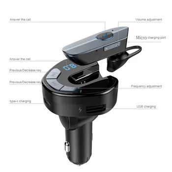 

Adapter Wireless Modulator Receiver Bluetooth V4.1 USB MP3 Player FM Transmitter Radio Car Audio Smart Accessories Interior