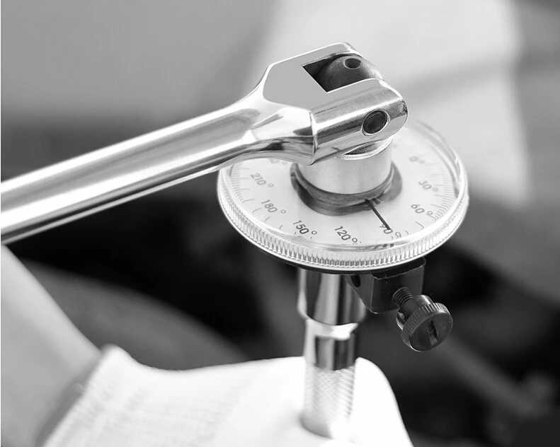 

1/2 Inch Drive Torque Angle Gauge Auto Garage Tool Adjustable Professional for Hand Tools Wrench AT2136 Car Repair Tool