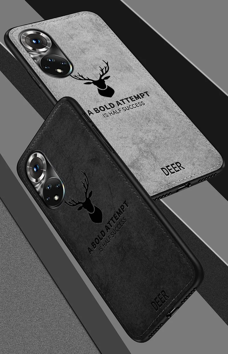 Classic Deer Cloth Fabric Phone Case Cover For Huawei Hauwei Huawey Nova9 Nova 9 SE 9SE Nova9SE Soft Shockproof Bumper Coque smartphone pouch