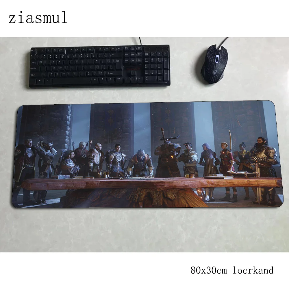 

dragon age mousepad 800x300x3mm big Computer mouse mat gamer gamepad pc 3d Kawaii gaming mousemat desk pad office padmouse