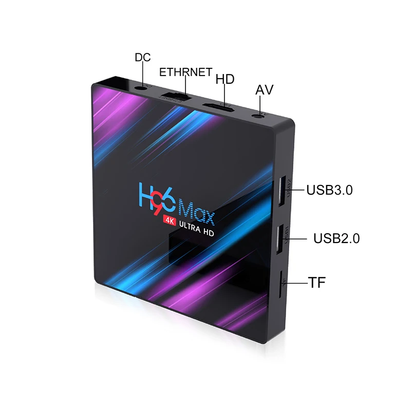 Android 9,0 tv Box H96 Max RK3318 4K Smart tv Box 2,4G& 5G Wifi H96Max 4 Гб 64 Гб медиаплеер Google Netflix Youtube телеприставка