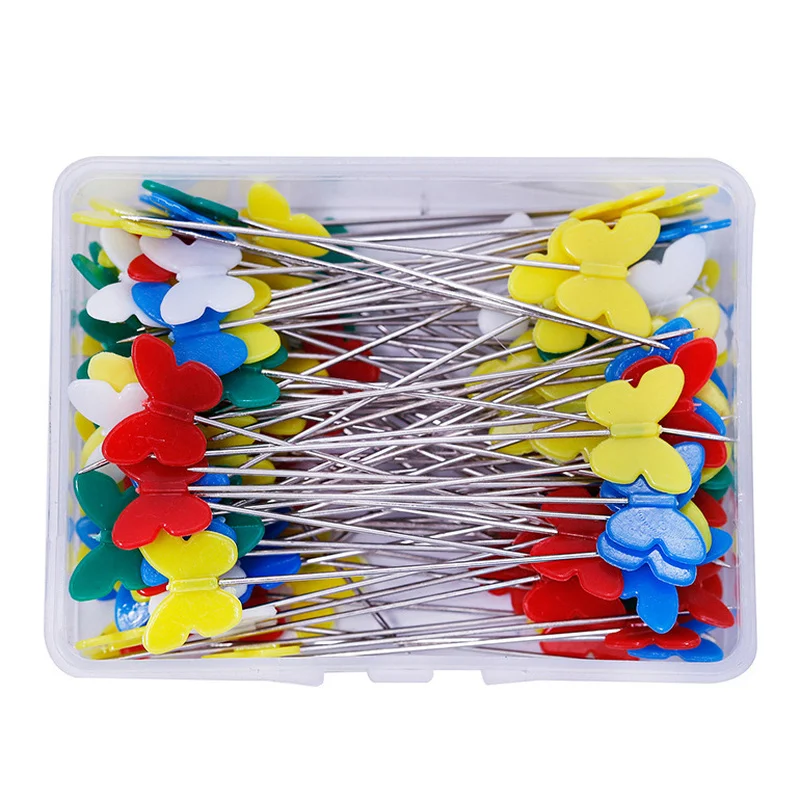 50pcs/box Dressmaking Pins Embroidery Patchwork Pins DIY Handmade Sewing Patchwork Pins Big Head Pins Sewing Tool Needle Arts