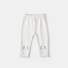 Bozhang ku/брюки для девочек; Новинка года; сезон весна-осень; Одежда для маленьких девочек 0-4 лет; осенняя одежда в западном стиле