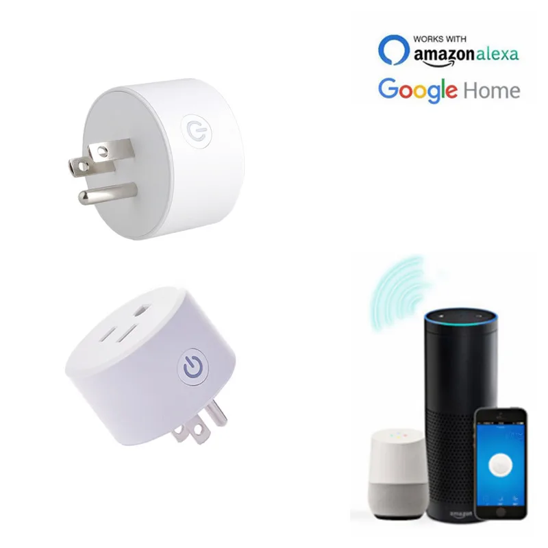

US Smart Plug Smart WiFi Power Socket Plug Switch Timer Voice Control For Google Home App Control For Amazon Alexa