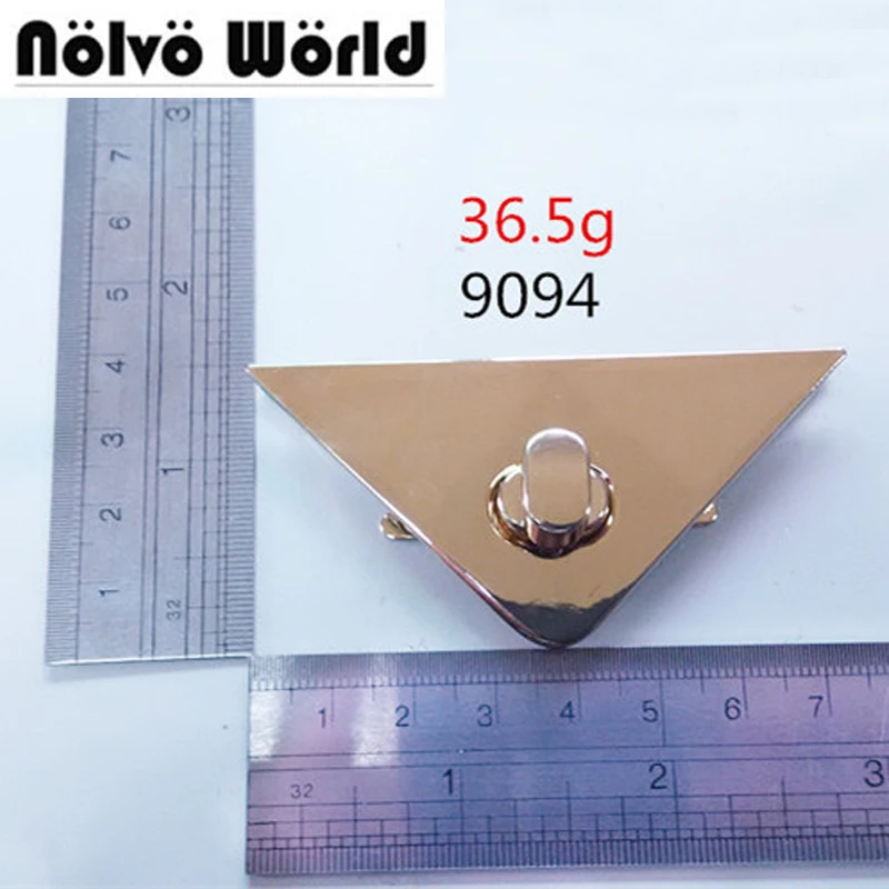 20 шт. 75*37 мм никелевые мешки замок DIY Сумочка треугольный сплав bolsas сумки