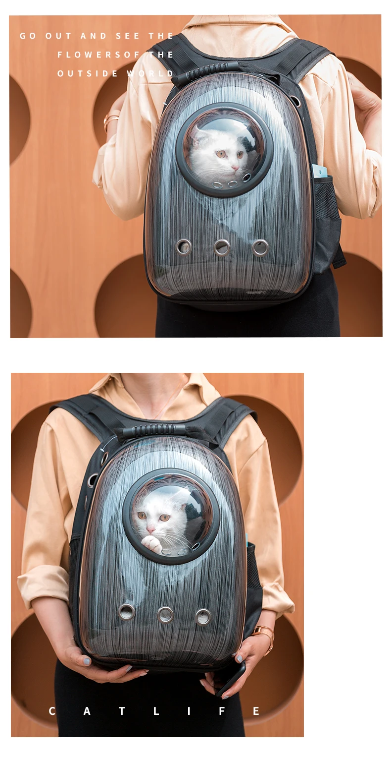 Mochila Astronauta para Animais de Estimação, Gato