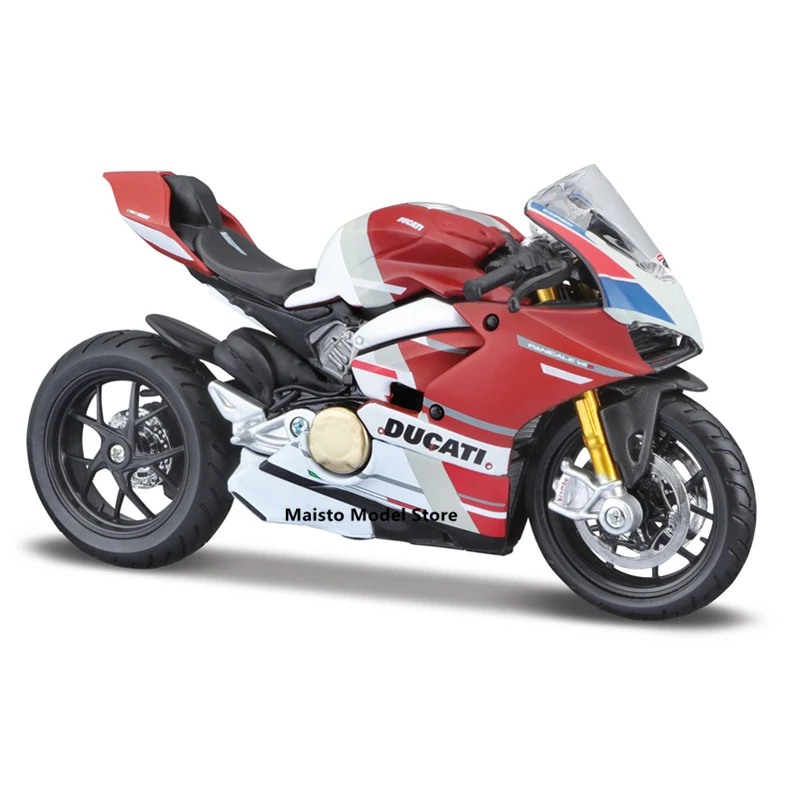 Мотоциклетные реплики Maisto Ducati Panigale V4 S Racing 1:18 оригинальные детали Коллекционная