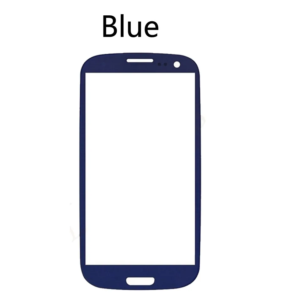 S3 Сенсорный экран для Samsung Galaxy S III S3 i9300 i9308 GT-i9300 GT-i9308 ЖК-дисплей Переднее внешнее стекло замена сенсорного экрана объектива - Цвет: Blue-No tool