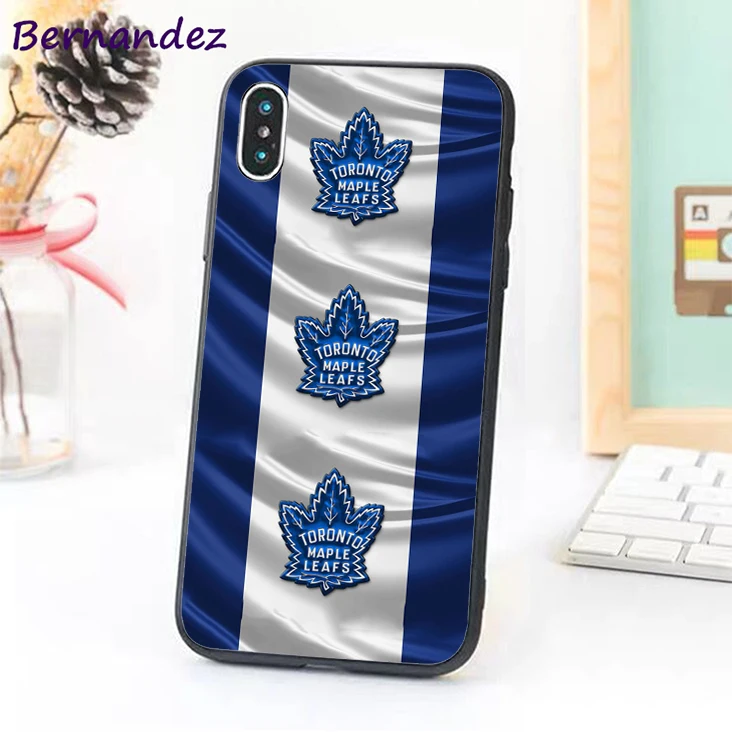 Черный Bernandez 5 5S, SE, 6, 6 S, TPU чехол для телефона чехол для iPhone 7 8 Plus X Xs Max XR Торонто Мэйпл Лифс - Цвет: Черный