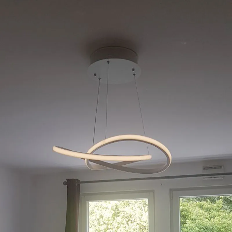  Acrylic LED White Pendant Light Creative Style Bar Pendant Light Decor Modern Hanging Lamp for Livi - 32869668103