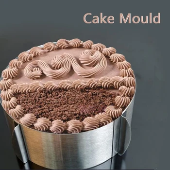 

Big Discount Retractable Cake Mould Mold Baking Tool Set Size Adjustable Circle Mousse Ring Bakeware 16-32cm