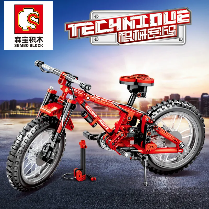 Конструктор Sembo Technic Набор строительных блоков Пальчиковый велосипед игрушки для