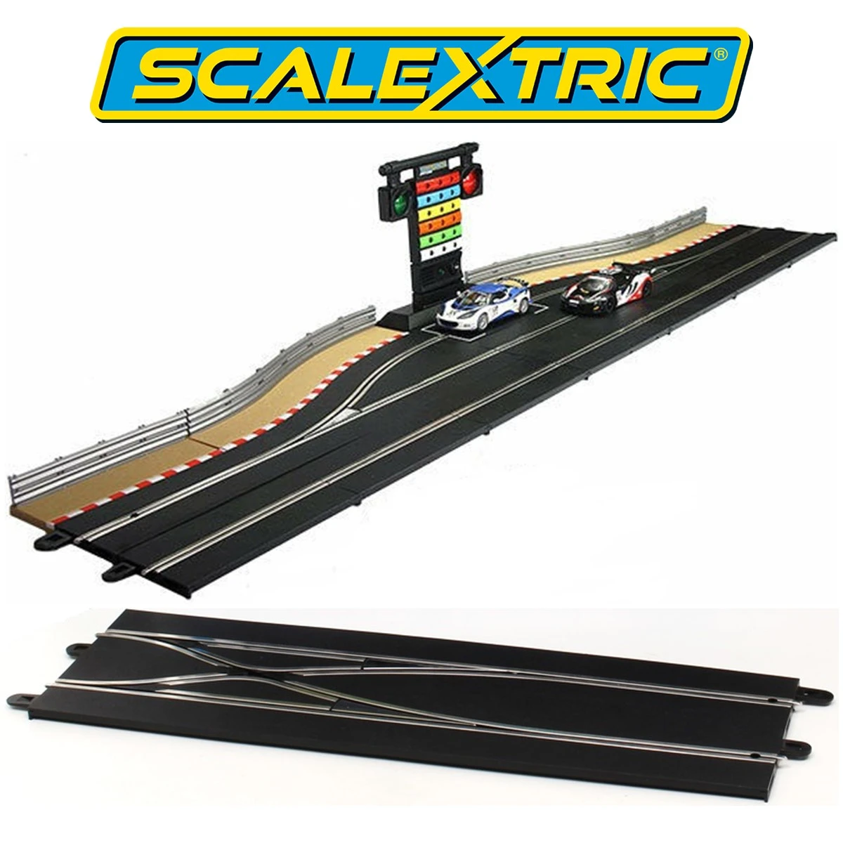 Scalextric Slot Car Digital Track Parts 132 C7036 Digital Straight Lane Change Track/ C7041
