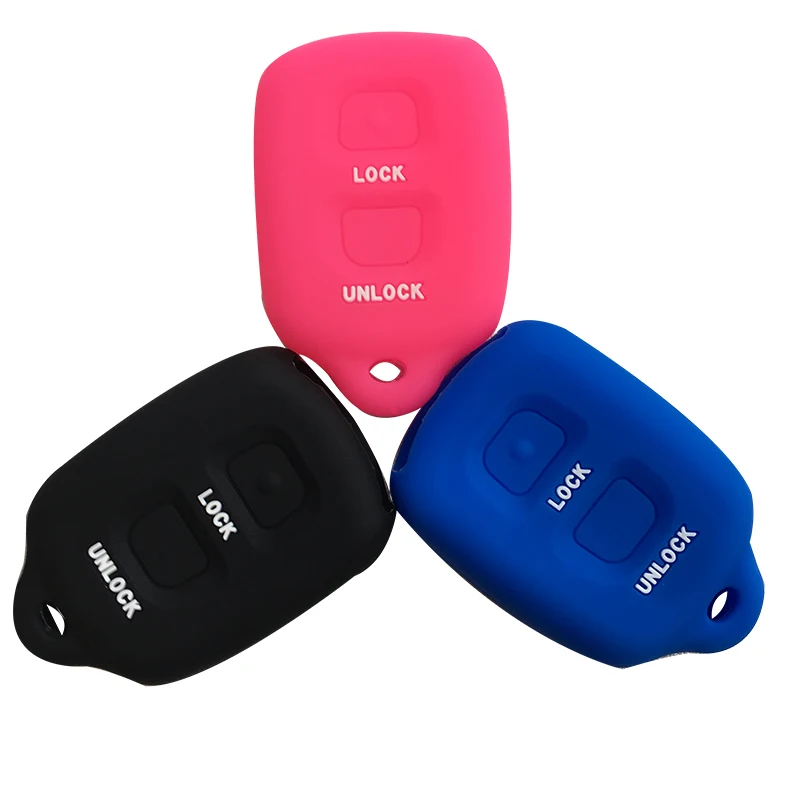 Silicone Car Key Cover 2 For Daihatsu Terios Key Cover Protected FOB Shell Case for Avanza Rush Entry Remote Accessories key case key case cover car key shell remote control case cover