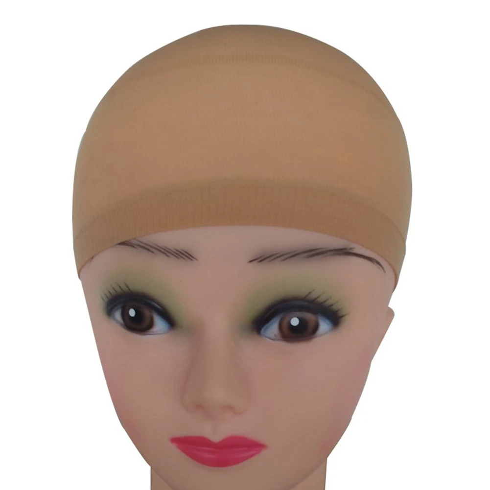 3Pcs Fashion Women Nylon High Elasticity Stocking Mesh Wig Caps Hats Hair Net Mesh& Stocking Shape Elastic Soft