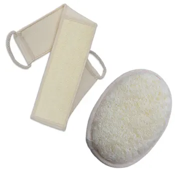 

Natural Soft Exfoliating Loofah Bath Shower Unisex Massage Spa Scrubber Sponge Back Strap Body Skin Health Cleaning Bath Brush